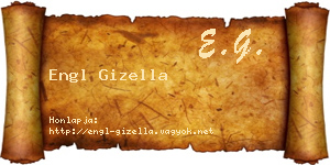 Engl Gizella névjegykártya