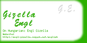 gizella engl business card